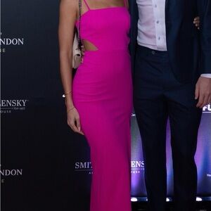 Nordstrom Vibrant Pink Backless Dress